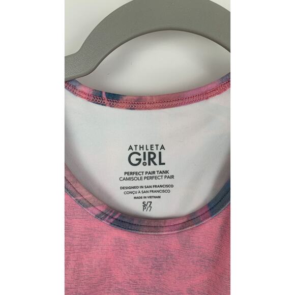 Athleta Girl Limitless Pink Perfect Pair Tank Camisole 2 in 1 Size Small NWT - Picture 5 of 9